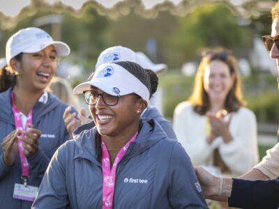 Nyah Roccamonte-Clark is surprised when it's announced she's been invited to the First Tee College Scholarship Program